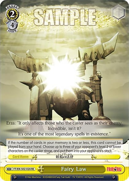 Fairy Law, Fairy Tail Chronicle Set FT/EN-S02-024 C RE