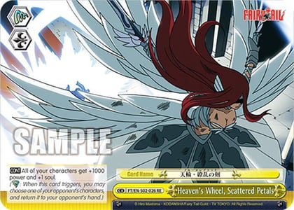 Heaven's Wheel, Scattered Petals, Fairy Tail Chronicle Set FT/EN-S02-026 CR RE