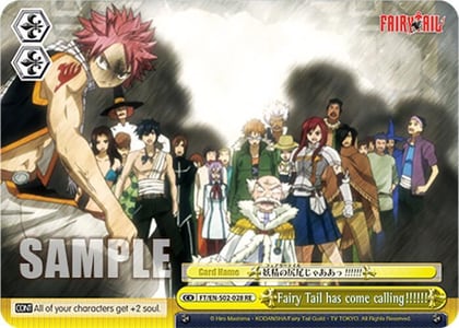 Fairy Tail has come calling!!!!!!, Fairy Tail Chronicle Set FT/EN-S02-028 CC RE