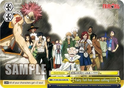 Fairy Tail has come calling!!!!!! (SR), Fairy Tail Chronicle Set FT/EN-S02-028S SR RE