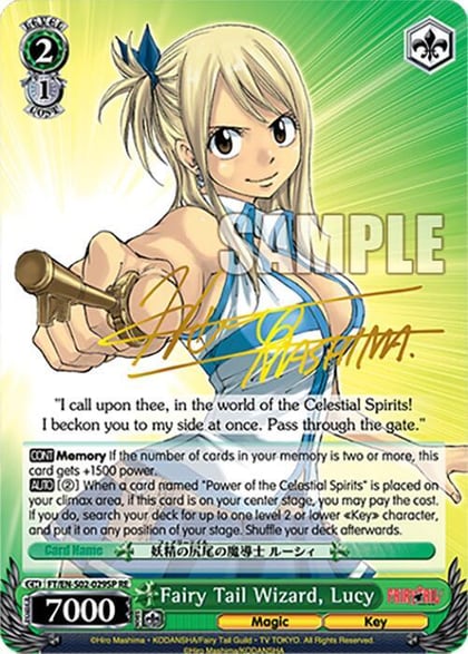 Fairy Tail Wizard, Lucy (SP), Fairy Tail Chronicle Set FT/EN-S02-029SP SP RE