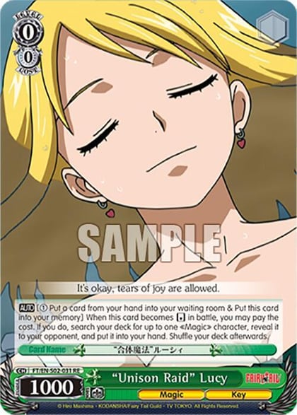 "Unison Raid" Lucy, Fairy Tail Chronicle Set FT/EN-S02-031 R RE