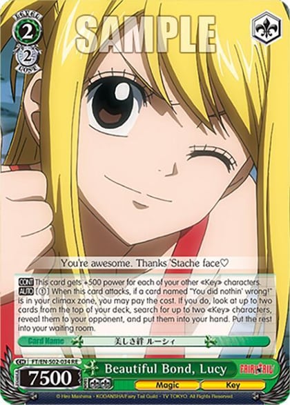 Beautiful Bond, Lucy, Fairy Tail Chronicle Set FT/EN-S02-034 R RE