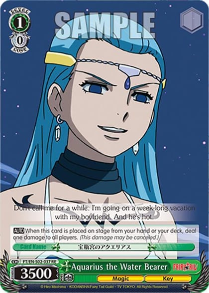 Aquarius the Water Bearer, Fairy Tail Chronicle Set FT/EN-S02-037 U RE