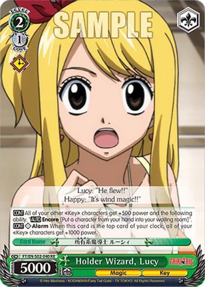 Holder Wizard, Lucy, Fairy Tail Chronicle Set FT/EN-S02-040 U RE