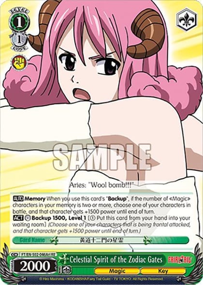 Celestial Spirit of the Zodiac Gates (Aries), Fairy Tail Chronicle Set FT/EN-S02-046Ari C RE