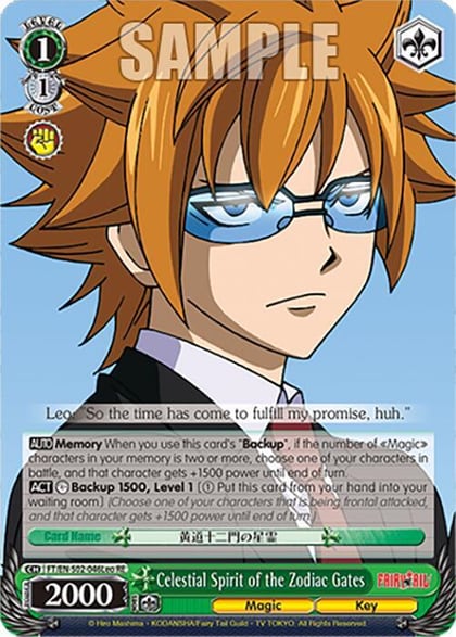 Celestial Spirit of the Zodiac Gates (Leo), Fairy Tail Chronicle Set FT/EN-S02-046Leo C RE