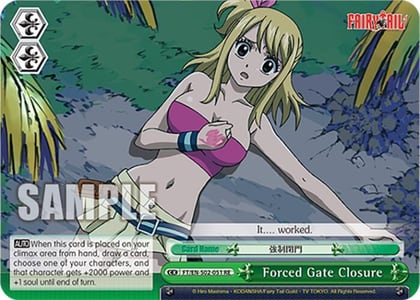 Forced Gate Closure, Fairy Tail Chronicle Set FT/EN-S02-051 CC RE