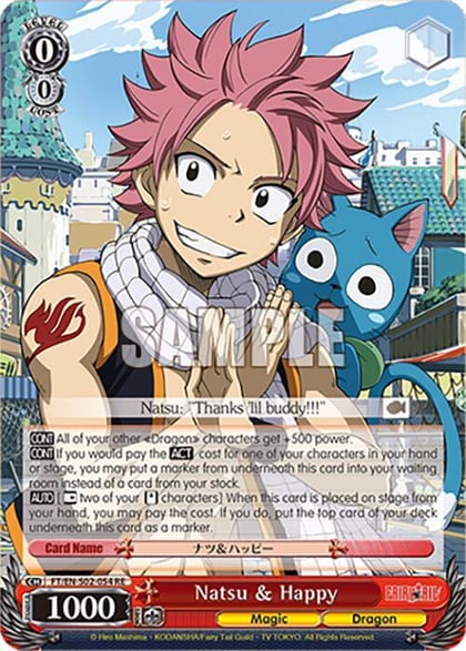Natsu & Happy, Fairy Tail Chronicle Set FT/EN-S02-054 R RE
