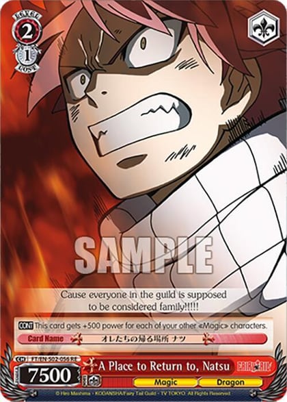 A Place to Return to, Natsu, Fairy Tail Chronicle Set FT/EN-S02-056 R RE