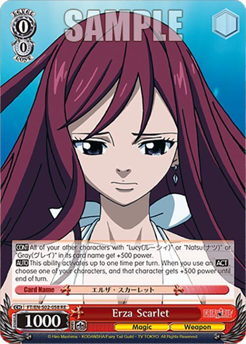 Erza Scarlet, Fairy Tail Chronicle Set FT/EN-S02-058 U RE