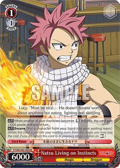 Natsu Living on Instincts, Fairy Tail Chronicle Set FT/EN-S02-060 U RE