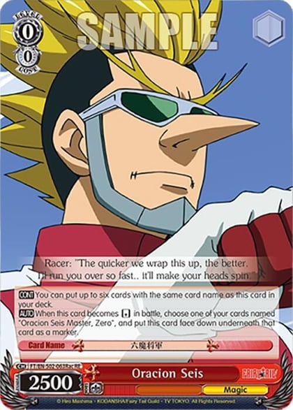 Oracion Seis (Racer), Fairy Tail Chronicle Set FT/EN-S02-063Rac C RE