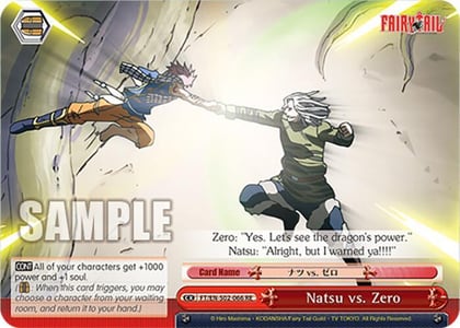 Natsu vs. Zero, Fairy Tail Chronicle Set FT/EN-S02-066 CR RE