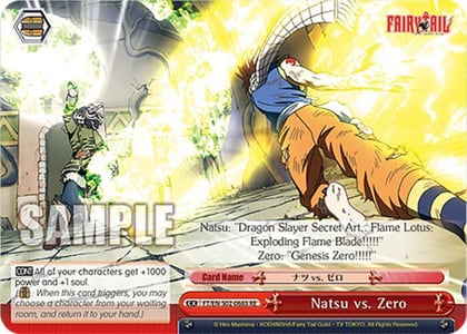 Natsu vs. Zero (SR), Fairy Tail Chronicle Set FT/EN-S02-066S SR RE