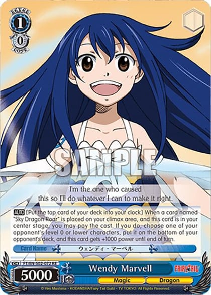 Wendy Marvell, Fairy Tail Chronicle Set FT/EN-S02-072 R RE