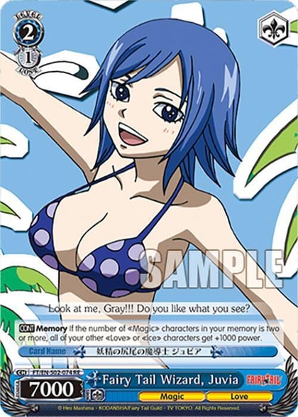 Fairy Tail Wizard, Juvia, Fairy Tail Chronicle Set FT/EN-S02-074 R RE