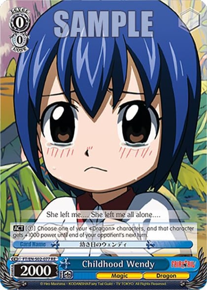 Childhood Wendy, Fairy Tail Chronicle Set FT/EN-S02-077 U RE