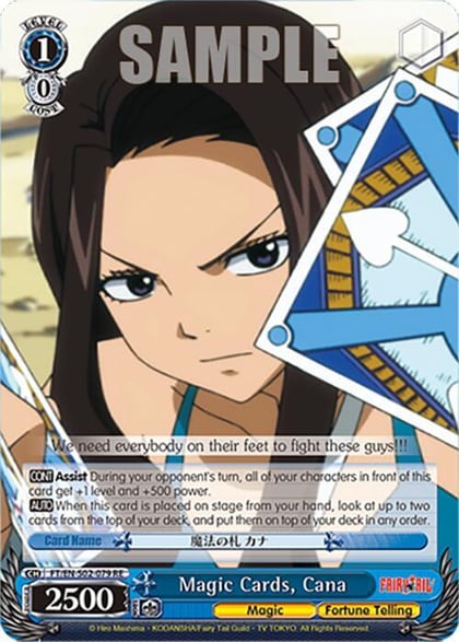 Magic Cards, Cana, Fairy Tail Chronicle Set FT/EN-S02-079 U RE