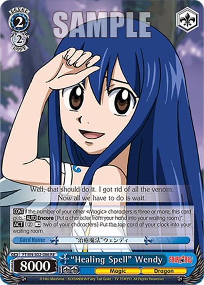 "Healing Spell" Wendy, Fairy Tail Chronicle Set FT/EN-S02-086 U RE