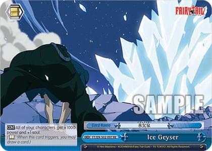 Ice Geyser, Fairy Tail Chronicle Set FT/EN-S02-097 CR RE