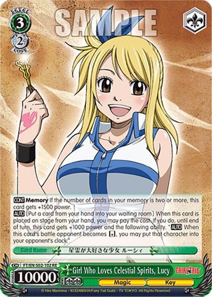 Girl Who Loves Celestial Spirits, Lucy, Fairy Tail Chronicle Set FT/EN-S02-102 R RE