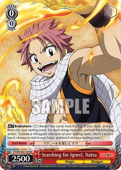Searching for Igneel, Natsu, Fairy Tail Chronicle Set FT/EN-S02-103 R RE
