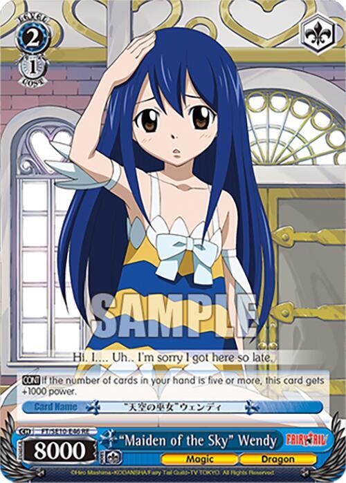 "Maiden of the Sky" Wendy, Fairy Tail Chronicle Set FT/SE10-E46 PR RE