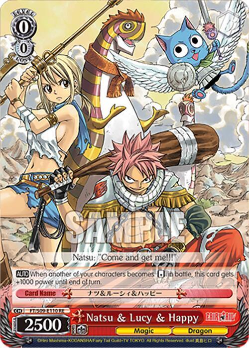 Natsu & Lucy & Happy, Fairy Tail Chronicle Set FT/S09-E110 PR RE