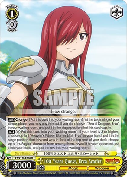 100 Years Quest, Erza Scarlet, FAIRY TAIL 100 YEARS QUEST FT/S120-E006 R
