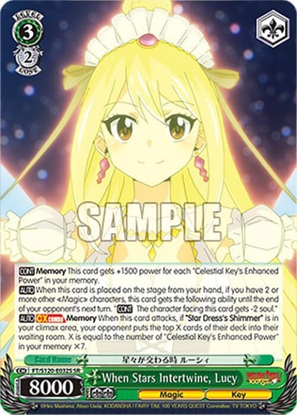 When Stars Intertwine, Lucy (SR), FAIRY TAIL 100 YEARS QUEST FT/S120-E032S SR