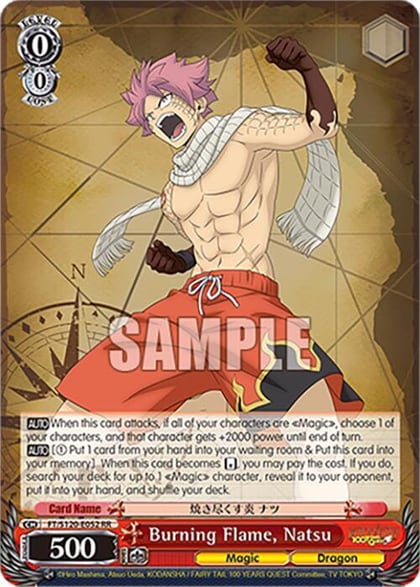 Burning Flame, Natsu, FAIRY TAIL 100 YEARS QUEST FT/S120-E052 RR