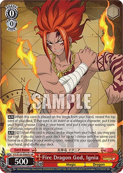 Fire Dragon God, Ignia (SR), FAIRY TAIL 100 YEARS QUEST FT/S120-E060S SR