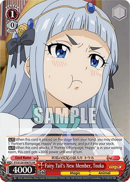 Fairy Tail's New Member, Touka (SR), FAIRY TAIL 100 YEARS QUEST FT/S120-E067S SR