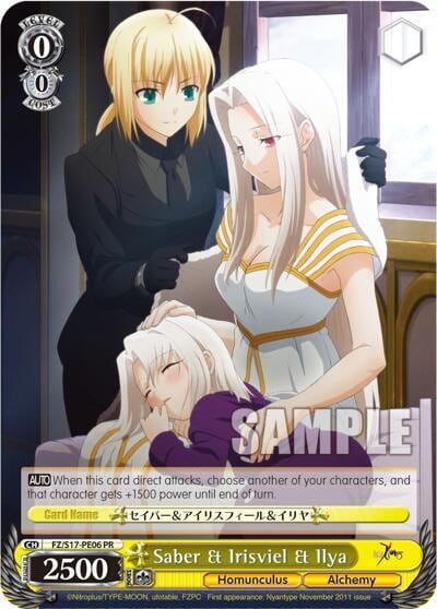 Saber & Irisviel & Illya, Fate/Zero FZ/S17-PE06 PR