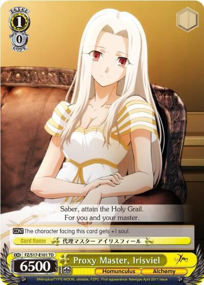 Proxy Master, Irisviel, Fate/Zero FZ/S17-E101 TD