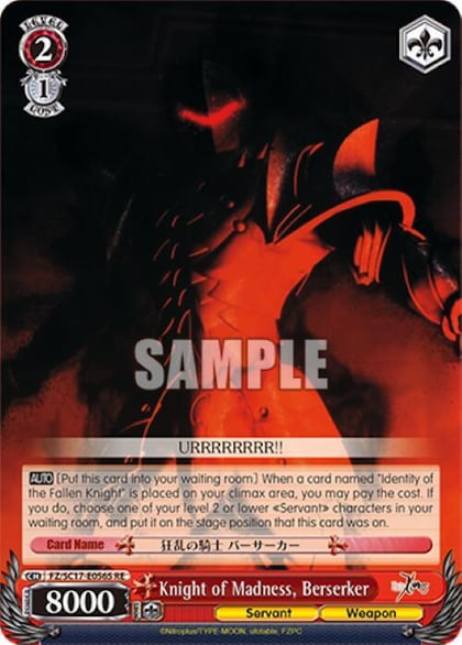 Knight of Madness, Berserker (SR), Fate/Zero Chronicle Set FZ/SC17-E056S RE
