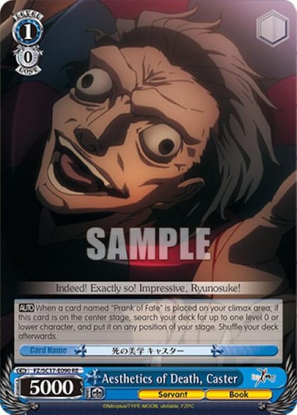 Aesthetics of Death, Caster, Fate/Zero Chronicle Set FZ/SC17-E090 RE