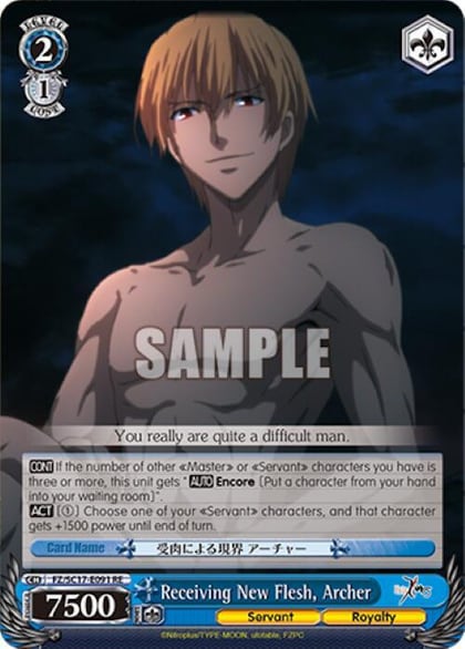 Receiving New Flesh, Archer, Fate/Zero Chronicle Set FZ/SC17-E091 RE
