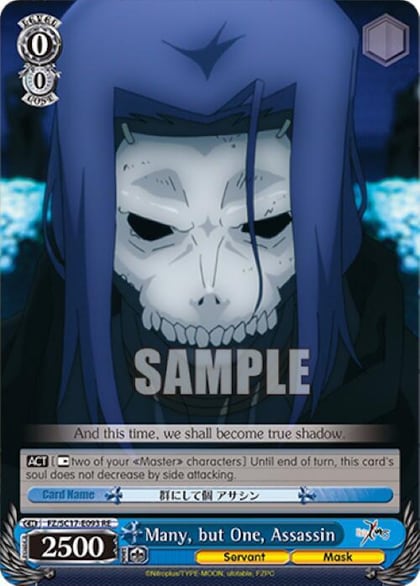 Many, but One, Assassin, Fate/Zero Chronicle Set FZ/SC17-E093 RE