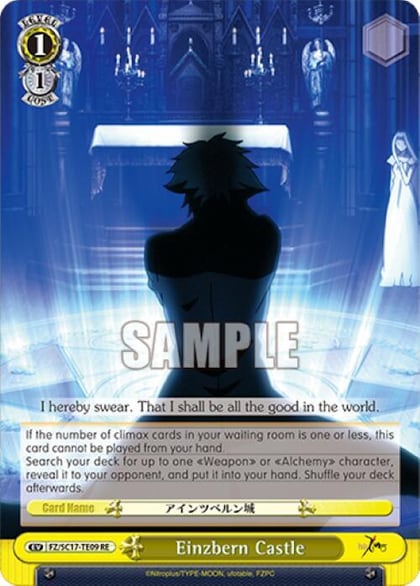 Einzbern Castle (TD), Fate/Zero Chronicle Set FZ/SC17-TE09 RE