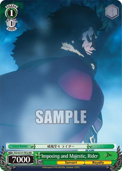 Imposing and Majestic, Rider (TD), Fate/Zero Chronicle Set FZ/SC17-TE12 RE