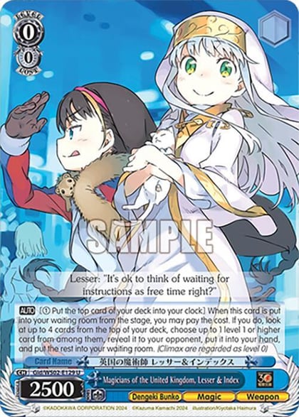 Magicians of the United Kingdom, Lesser & Index, Dengeki Bunko Gid/WS02-E129 U