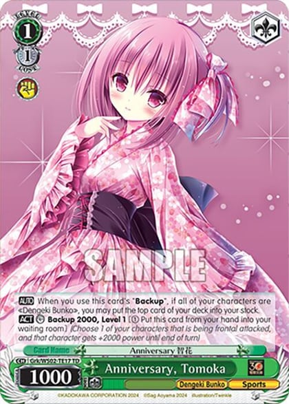 Anniversary, Tomoka, Dengeki Bunko Grk/WS02-TE17 TD