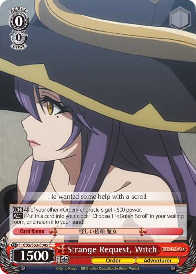 Strange Request, Witch, Goblin Slayer GBS/S63-E045 C