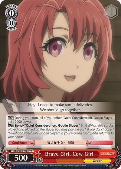 Brave Girl, Cow Girl, Goblin Slayer GBS/S63-TE01 TD