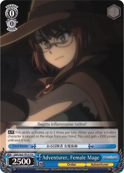 Adventurer, Female Mage, Goblin Slayer GBS/S63-TE14 TD