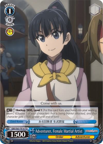 Adventurer, Female Martial Artist, Goblin Slayer GBS/S63-TE16 TD