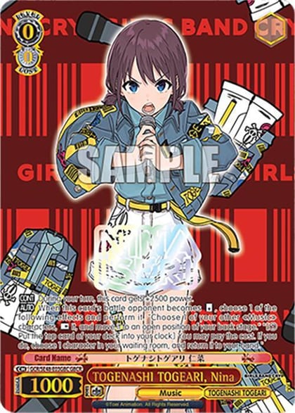 TOGENASHI TOGEARI, Nina (GBCR), Girls Band Cry Premium Booster GCR/SE48-E03GBC GBCR