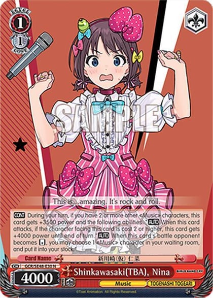 Shinkawasaki(TBA), Nina, Girls Band Cry Premium Booster GCR/SE48-E30 N